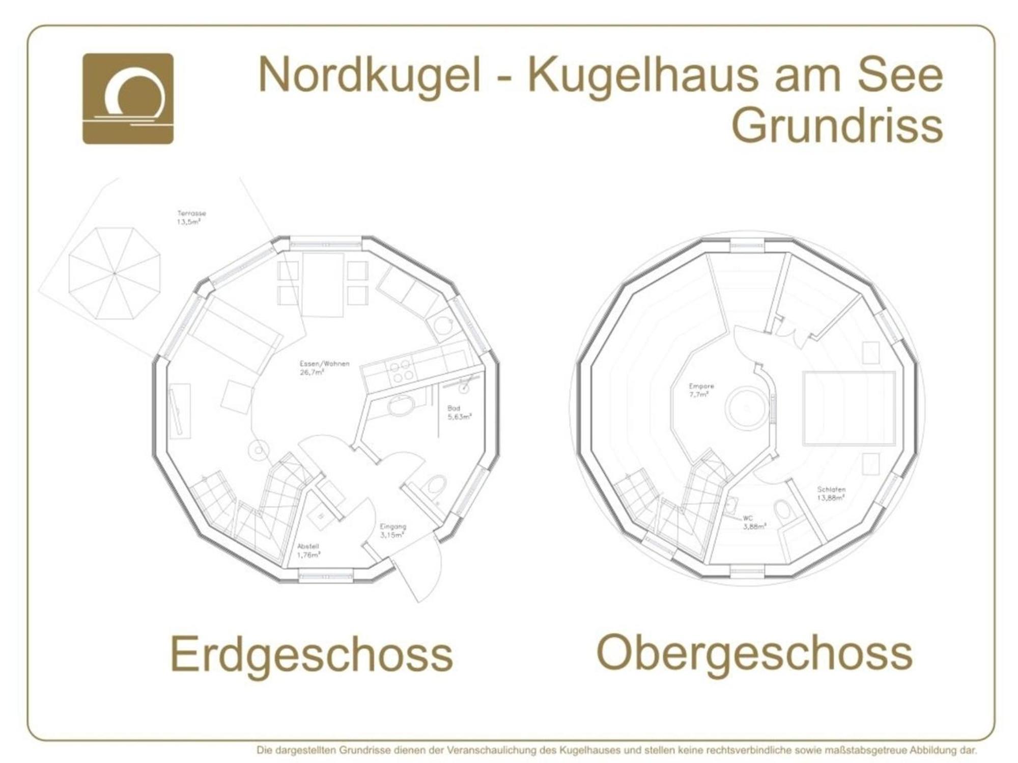 Nordkugel - Kugelhaus Am See Penzlin Exterior foto